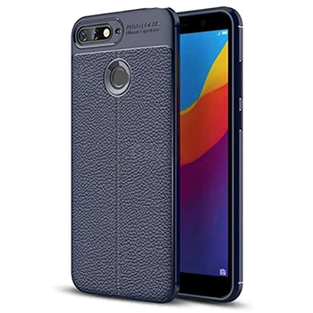قاب محافظ ژله ای طرح چرم Huawei Y6 2018 / Y6 Prime 2018 / Honor 7A مدل Auto Focus